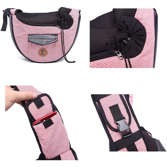 PETCUTE Сумка-переноска для собак та котів - Браун. Ідеальна для подорожей, прогулянок та активного відпочинку.