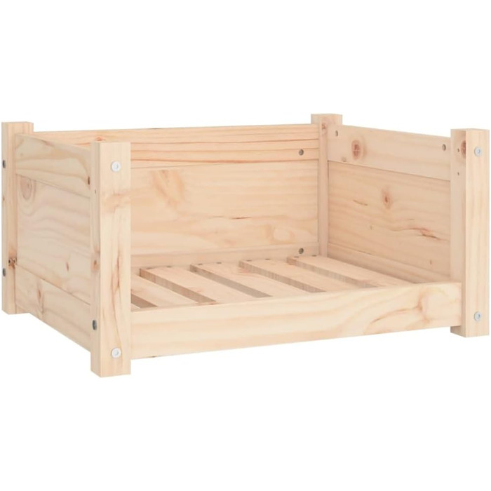 Ліжко для собак та котів білого кольору з масиву сосни. Корзина для собак та котів. Велике, середнє ліжко для собак та котів. Розміри: 55,5x45,5x28 см.