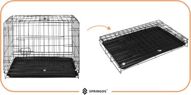 Клітка для гризунів SPRINGOS з двома дверцятами, 60 x 50 x 42 см