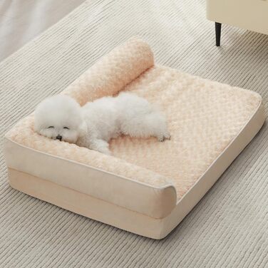 Ортопедичні лежанки для собак великих порід від BFPETHOME: водовідштовхувальні, знімні та миючі чохли, неслизьке дно. Розміри: 91.4 x 68.6 x 16.5 см (також доступні 76.2 x 50.8 x 16.5 см)