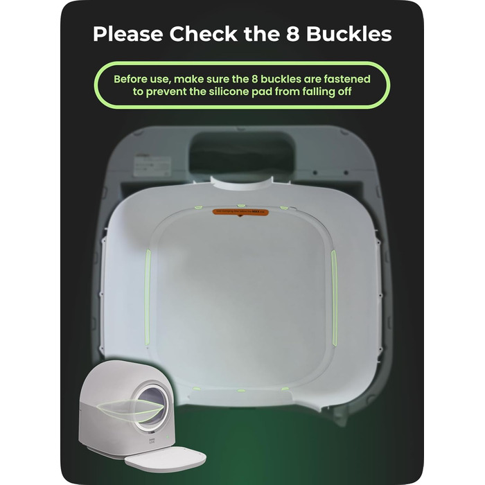 Автоматичний самоочисний лоток для котів TY-PRO, XXL, для 2+ котів, з APP-керуванням