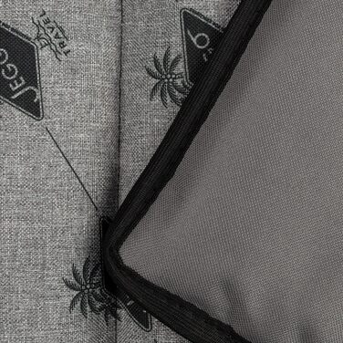 Килимок для собак JEGGO 'Cannes', компактний та розкладний з ручкою, для собак та сім'ї, ідеальний для подорожей, з водонепроникним покриттям з одного боку, Made in EU (Small, Grey) Grey Small