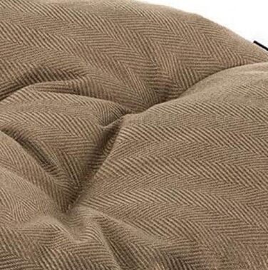 Ліжко для собак та котів Ferplast, м'який лежак, 55 x 41 x 15 см, блакитний (Tweed коричневий, 85 x 5 x 55 см), миється