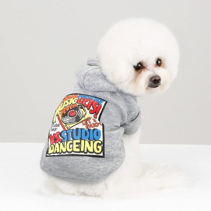 Персоналізований пуловер з капюшоном для собак, з іменем та номером, зимовий одяг для собак