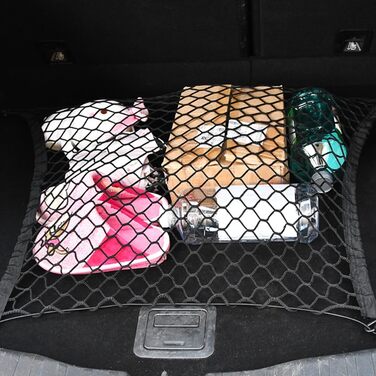 Сітка-перегородка для автомобіля: захист для собак, 120x90 см, Polypropylene, 4 гачки