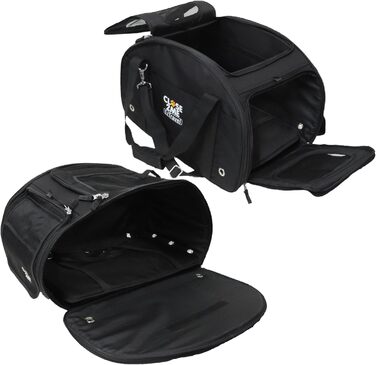 Транспортна сумка для тварин PetRider Basic з візком та дощовим чохлом