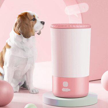 Електричний мийник лап для собак та котів, рожевий - Fockety