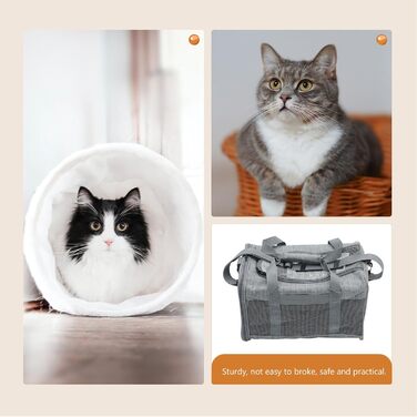 Транспортна сумка для котів Muelodsic: складана, дихаюча сітка, водонепроникна, містка