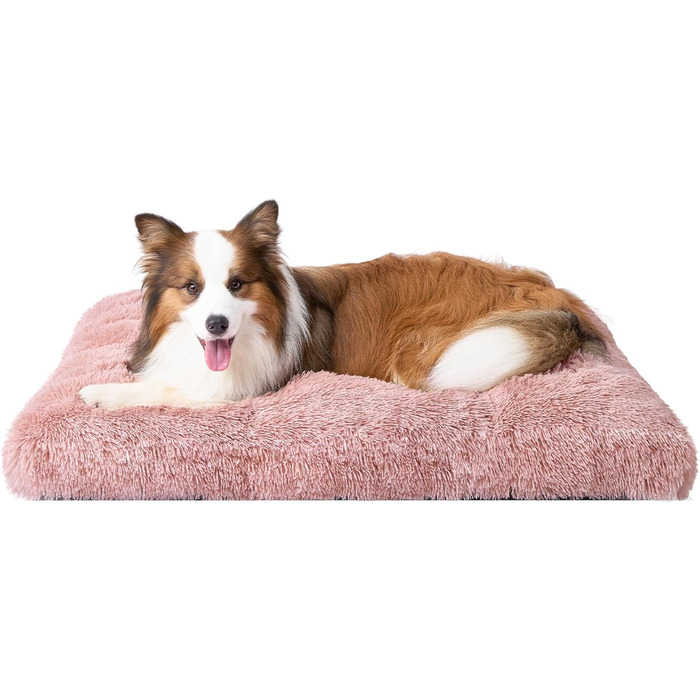 М'яке ліжко для собак EHEYCIGA, великі породи XXL, килимок для собак, великий розмір 120x90 см, рожевий колір