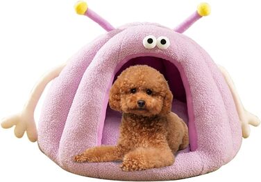 Комфортне ліжко-будиночок для котів та собак, м'яке ліжко, зелений колір (S, фіолетовий)