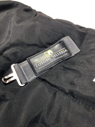 Зимова деки для коня, 500g, утеплена, м'яка, зручна, для стійла, чорна, 128 см