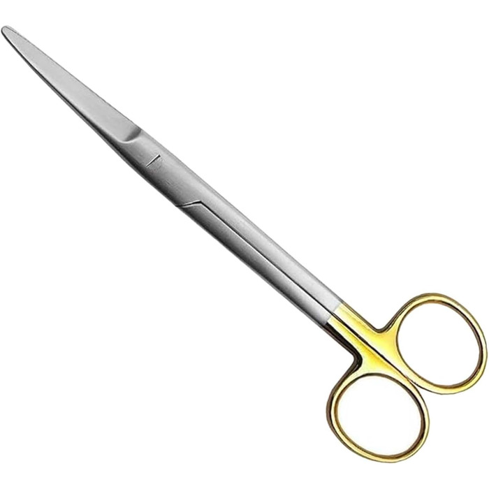 Хірургічні ножиці для перев'язки - 17 см, вигнуті, тупі кінці, з нержавіючої сталі. Підходять для котів та собак. Mayo Dissecting Blunt Scissors