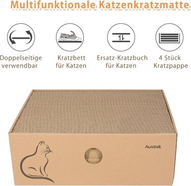 Котячий когтетоп AUSCAT L-подібний з іграшками, 69 см, 4 шт.