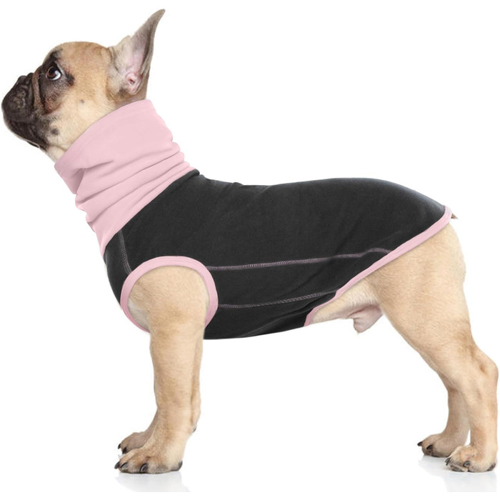 Теплий флісовий пуловер для собак MHaustlie для маленьких собак, рогатий, флісовий, теплий, легкий, сірий (XS)