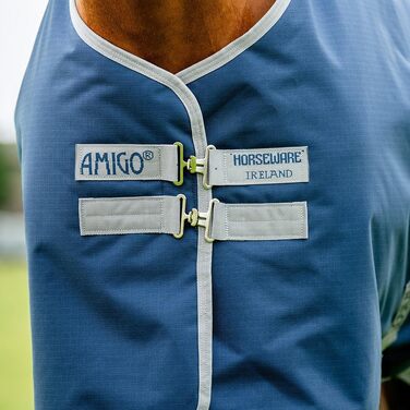 Попону-ковдра Horseware Amigo Ripstop 900D Lite (0г) для коней, Navy/Titanium Grey, 140 см / 6´3