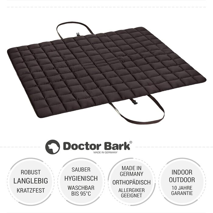 Сумка для подорожей з собакою Doctor Bark: зручна сумка-коврик для власника та улюбленця, підходить для алергіків, прання до 95°C, розміри: X-Large, колір: коричневий