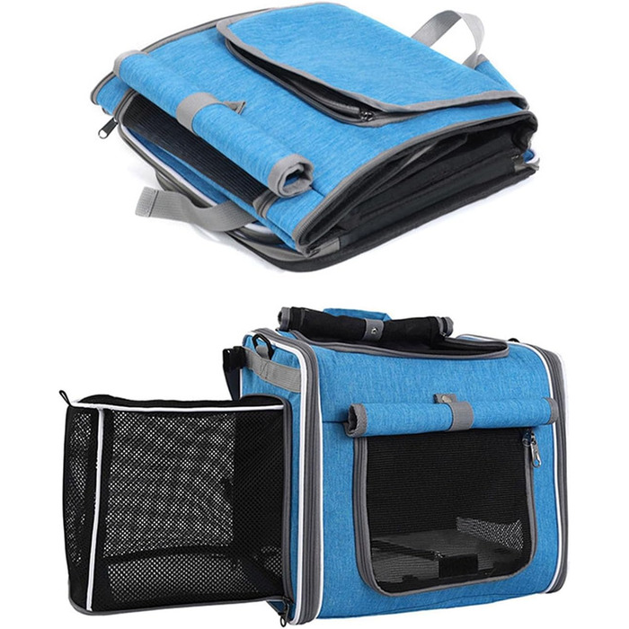 Фаркоп для велосипеда для собак, легкий, водонепроникний, розширюваний, для маленьких собак, легко миється, для сонячних днів або покупок на ринку (Blue) Blue