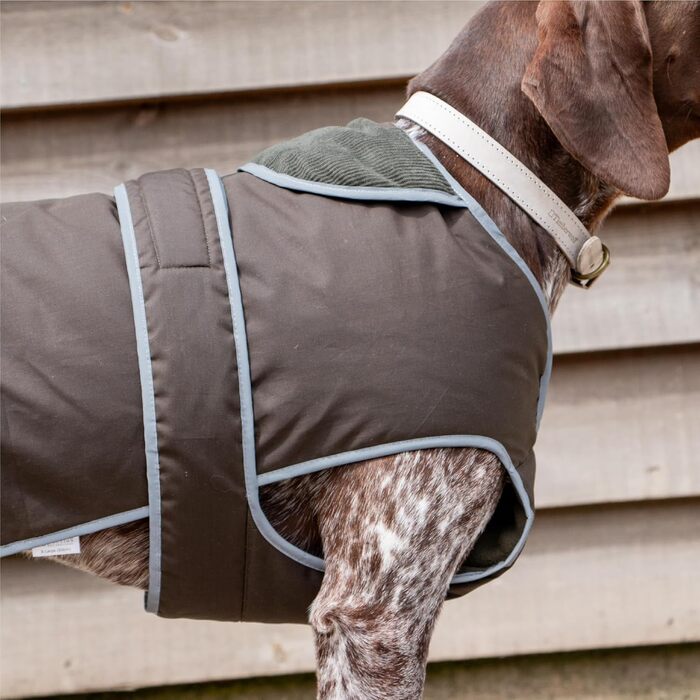 Водонепроникний собачий дощовик Ancol Heritage Wax з бавовни, чорний, розмір S/M