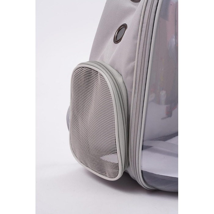 Транспортна сумка для собак та котів JUMI - рюкзак для тварин - переноска для котів та собак сірого кольору