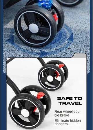 Дитяча та собача коляска Hundebuggy, складана, з кошиком та регульованою ручкою, червона, 48x69x94 см