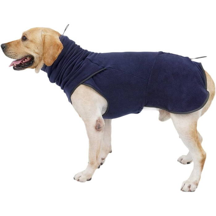 Тепла флісова жилетка для собак - флісовий пуловер/зимовий одяг для собак, Marine, XXL Marine XXL