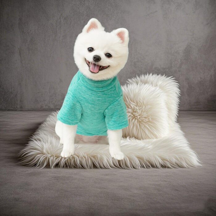 Флісові собачі светри (2/3 шт.) для маленьких собак, теплі, м'які, з коміром-гетром, для кошенят та собак, зимовий одяг для тварин (Сірий, Зелений, Синій)