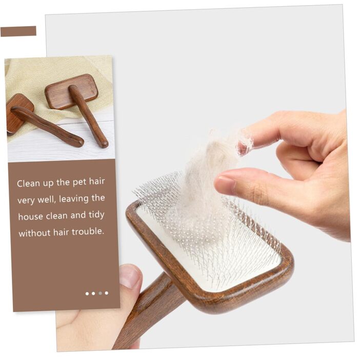 Гребінець для грумінгу собак та котів Haustierkamm: для довгої та короткої шерсті, антиковзаюча ручка