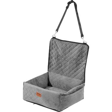 Автокрісло для собак VEVOR - підйомник для собак у машину з кишеню, страхувальний поводок, наповнювач з губки та PP-бавовни, автоліжко для собак малого та середнього розміру до 18 кг