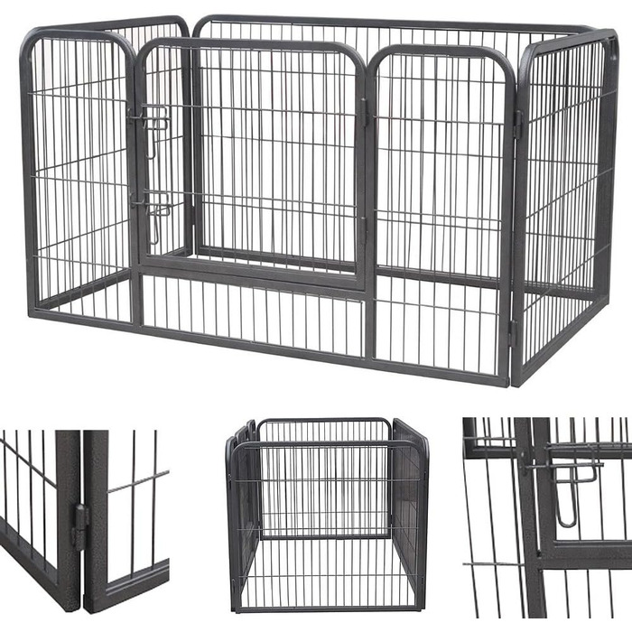 Клітка для цуценят Melko XXL, вольєр для собак, огорожа для тварин