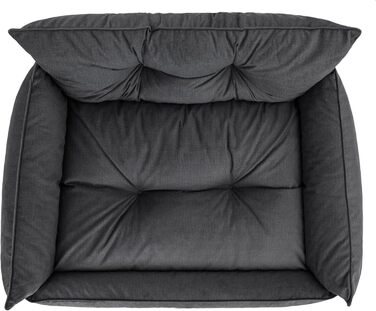 Лежанка для собак Joker Gesteppt - велика (L) 106 x 80 см, сіра (Graphit Fancy)