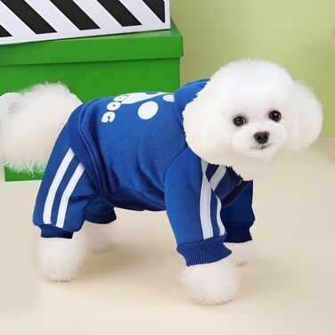 Світшот для собак LONTEPET, теплий зимовий костюм для маленьких собак та цуценят, бавовна, розмір XL-XXL, блакитний