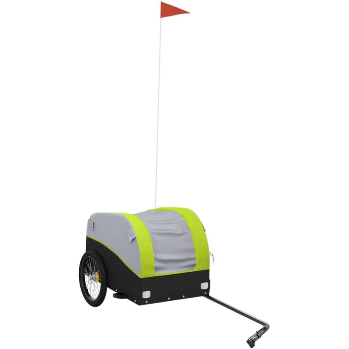 Причіп для велосипеда: вантажний, для собак, чорно-зелений, 30 кг, сталь, для щоденного транспортування, універсальний, легко монтується