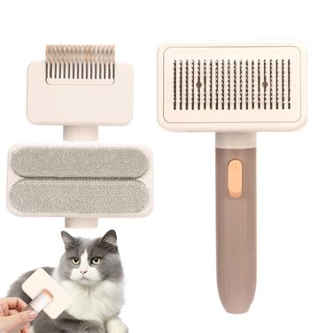 Бурштук для догляду за шерстю котів та собак, багатофункціональна щітка для вичісування, багаторазове аксесуар для розплутування, інструмент для чищення домашніх тварин