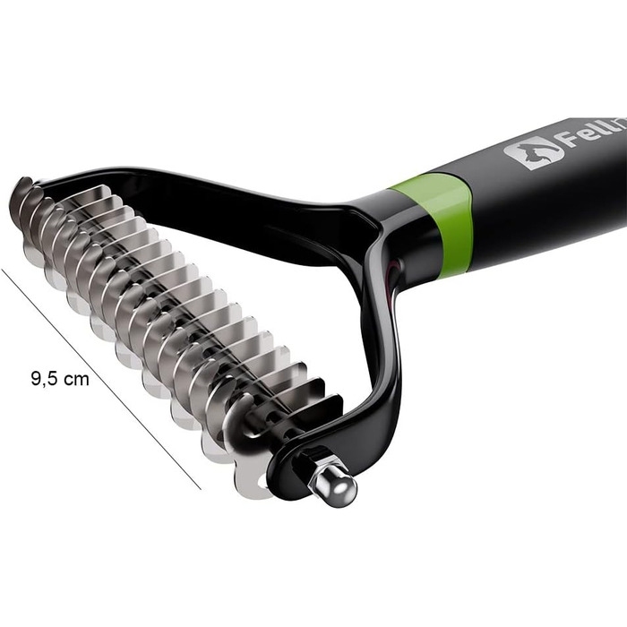 Щітка для собак та котів з короткою та середньою шерстю | Щітка від ковтунів та вичісування | Інструмент для грумінгу шерсті (7-9,5 см)