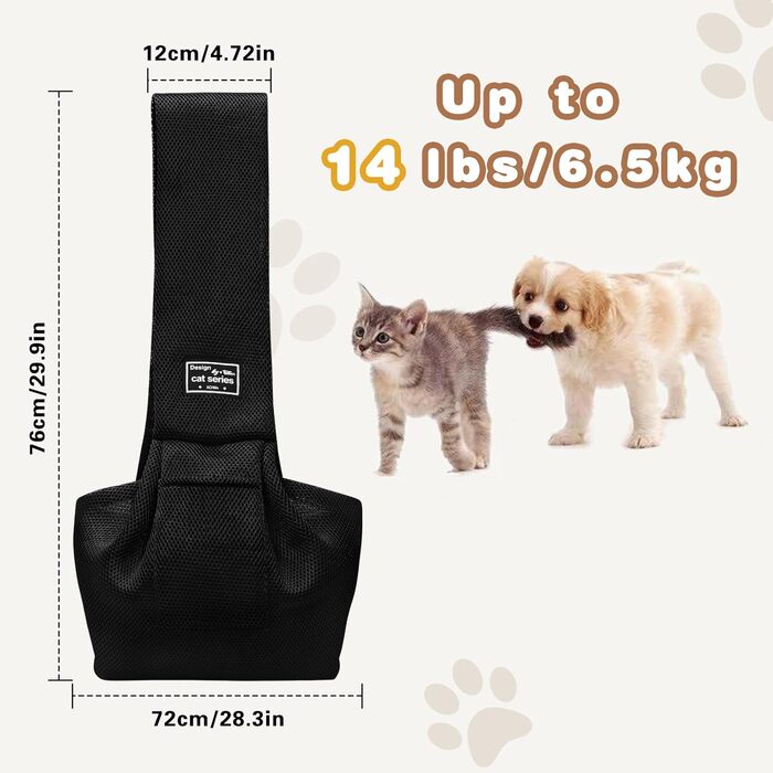 Переноска для собак Classycoo - дихаюча сітка, для котів та собак, з кишенею та страхувальним ремінцем, 8 кг, м'ятно-зелений