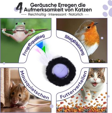 Іграшка для котів GoldenSun: м'ячик-дзига з дзижчанням, килимок з мишками, 5-лочкове хованки, блакитний колір