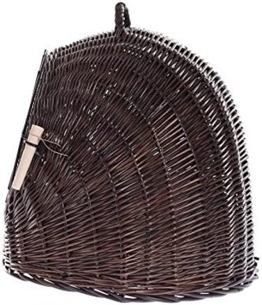 Кішка Будиночок Венге-Сірий, Корзина для кота з плетеної лози, Лежанка для кота з ручкою