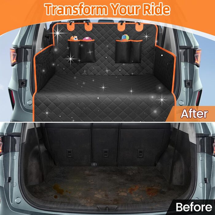 Захист для багажника авто для собак: килимок, водовідштовхувальний, стійкий до подряпин, універсальний, з кишенею