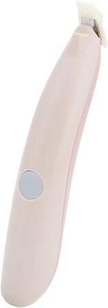 Бездротовий тример для собак з підсвічуванням, 2 швидкості, регульований, для грумінгу навколо очей, вух, обличчя та задньої частини тіла (рожевий)