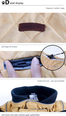 Зимовий теплий одяг для собак - куртка, жилетка, 7 розмірів для маленьких, середніх, великих та гігантських собак, вітронепроникний костюм, одяг для домашніх тварин (M, ЗЕЛЕНИЙ)