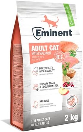 Сухий корм для дорослих котів Eminent Adult Cat з лососем, беззерновий, преміум-класу, 2 кг