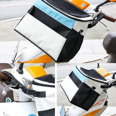 Корзина для велосипеда для маленьких тварин, котів, собак, передня корзина для велосипеда, складана, сумка для тварин на велосипеді, знімна корзина для собак та котів (до 6 кг)