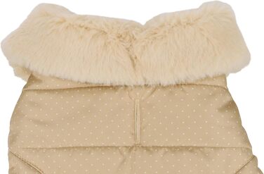 Жакети для собак Flamingo Guzzi з м'якого флісу з бантиком, 30 см, ідеально підходять для маленьких порід, таких як чихуахуа, йоркширський тер'єр, пудель (БЕЖЕВИЙ 30см)