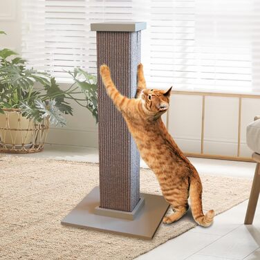 Когтеточка для котів SmartCat Pioneer Pet Ultimate, сіра, 81 см