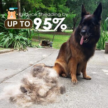 AIDIYA Coat King - щітка для грумінгу підшерстка собак, 17+9 двосторонні зубці (DUAL)