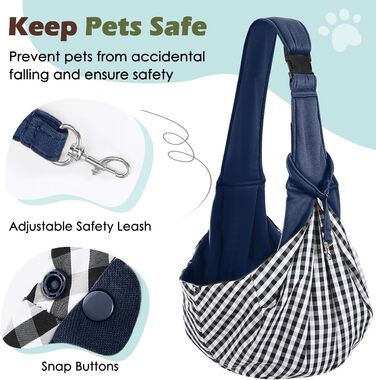 Pawaboo: Сумка-переноска для собак та котів, Outdoor, до 5.5 кг, блакитний з квітами