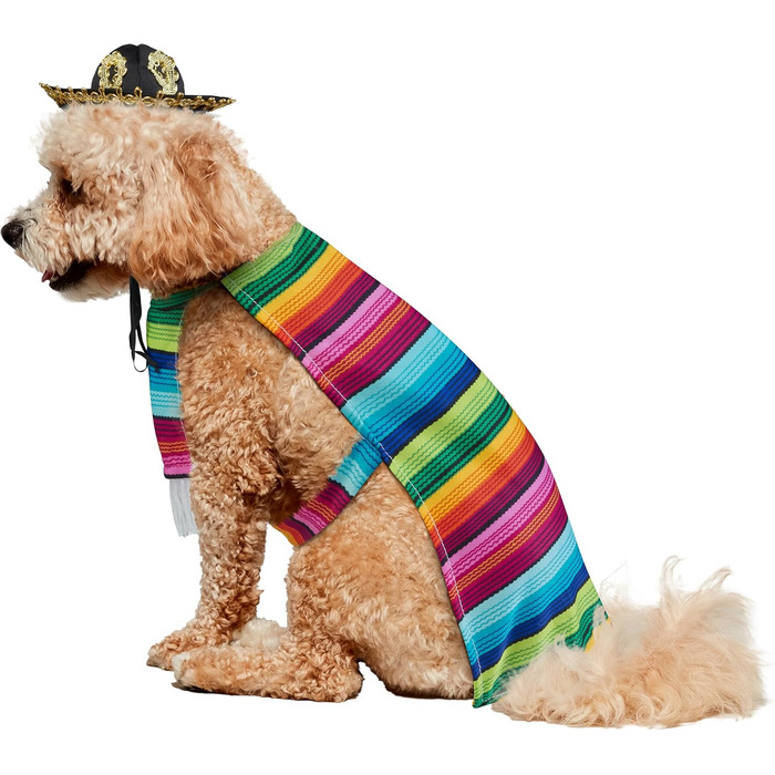 Костюм для собак Рубіс: мексиканський сарапе, розмір S, для Хелловін