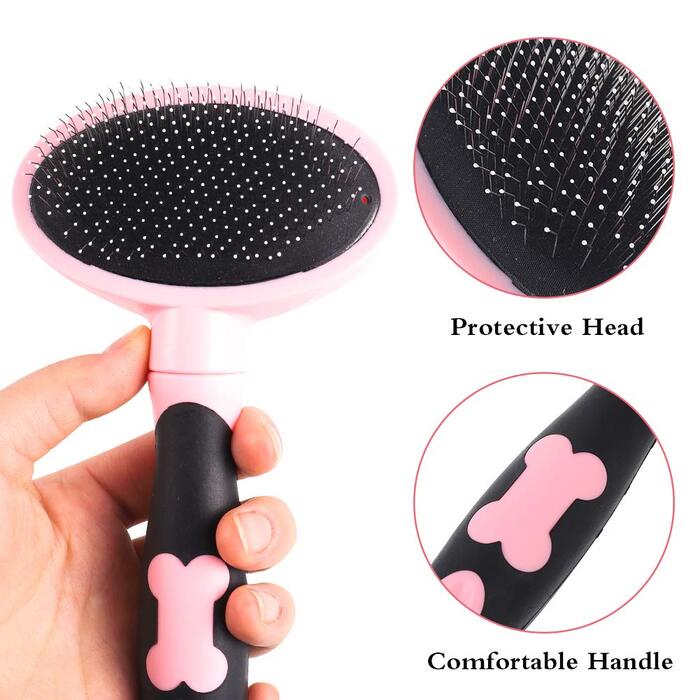 Набір для грумінгу собак Tonyg-P: щітка-гребінець + двостороння щітка для довгошерстих собак (маленьких, середніх, великих)