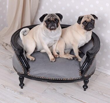 Собаче ліжко в стилі барокко з дерева, 70 см - Palazzo Exclusiv