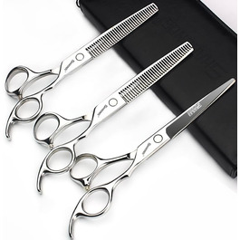 Професійні ножиці для волосся 7 дюймів з нержавіючої сталі 440C (набір для стрижки та проріджування)
